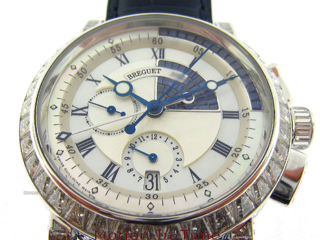 replica Breguet MARINE CHRONOGRAPH HIGH JEWELERY SPECIAL EDITION WHITE GOLD WATCHES 1
