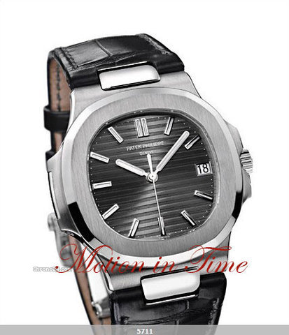 Patek Philippe 5711G - NAUTILUS JUMBO WHITE GOLD AUTOMATIC WATCHES 2