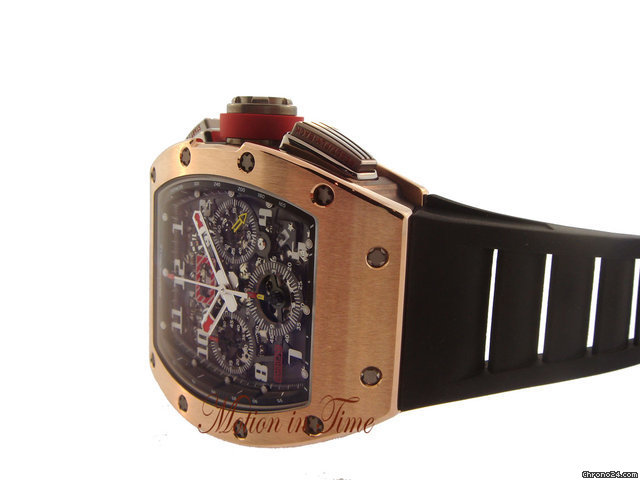 replica Richard Mille RM-11 FELIPE MASSA ROSE GOLD & BLACK TITANIUM- LTD 30 PIECES WATCHES 1