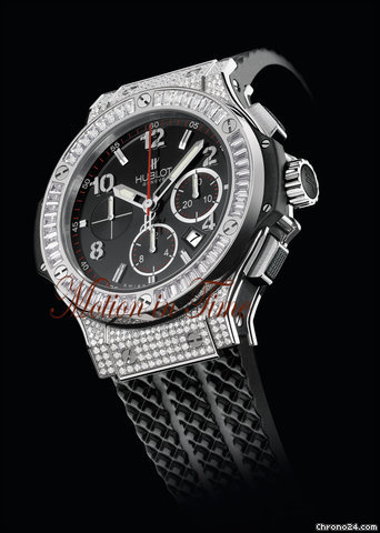 Hublot BIG BANG BAGUETTE DIAMOND BEZEL & PAVE CASE - RUBBER STRAP WATCHES 2