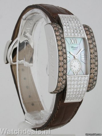 replica Chopard La Strada with Brown Diamond Bezel and Diamond Lugs WATCHES 1