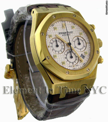 Audemars Piguet Royal Oak Chronograph Gold On Strap WATCHES 2