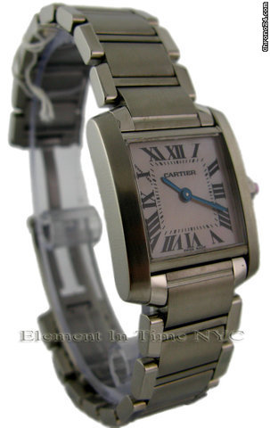 Cartier Tank Francaise Ladies Quartz Stainless Steel WATCHES 2