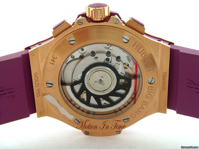 Hublot BIG BANG TUTTI FRUTTI "PURPLE CARAT" ROSE GOLD BAGUETTE WATCHES 2