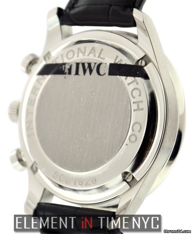 replica IWC Portuguese Chrono Silver Dial Gold Numerals NIB WATCHES 1