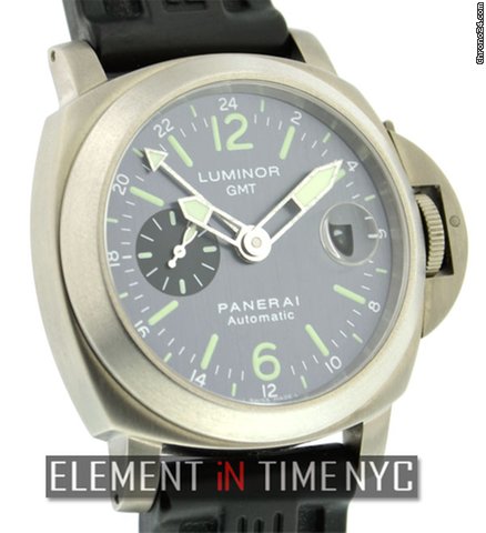 Panerai Luminor GMT Titanium Pam 89 E Series Titanium GMT WATCHES 2
