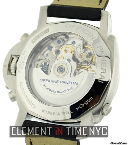 replica Panerai luminor Rattrapante 1950 Stainless Steel PAM 213 WATCHES 1