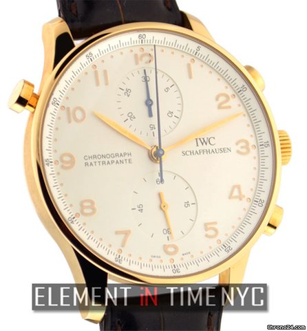 IWC Portuguese Chrono Rattrapante Rose Gold 3712 Box And Papers WATCHES 2