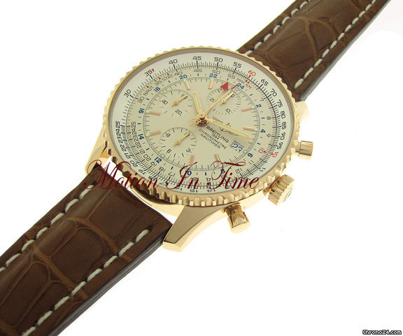 Breitling NAVITIMER WORLD GMT CHRONOGRAPH ROSE GOLD 46mm - LIMITED 500 WATCHES 2