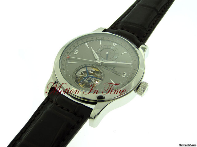 Jaeger-LeCoultre MASTER TOURBILLON DUAL TIME PLATINUM "ANTHRACITE" LIMITED ED WATCHES 2