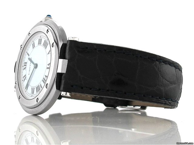 replica Cartier Herren "SANTOS DE CARTIER" Edelstahl Quarz WATCHES 1
