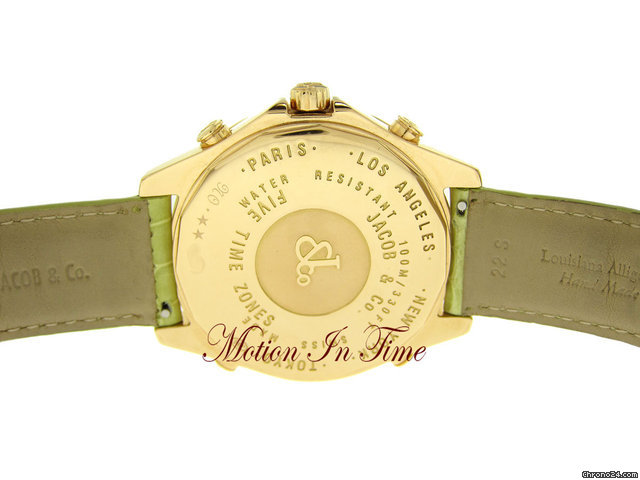 Jacob & Co. "THE WORLD IS YOURS" 5-TIMEZONE 47mm -RARE-ROSE GOLD DIAMOND WATCHES 2