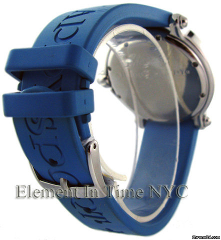 replica Chopard Happy Beach Stainless Steel Blue Strap Blue Dial 3 Fishes WATCHES 1