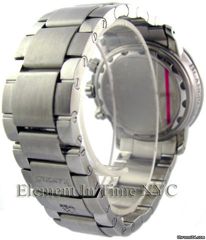 replica Blancpain Leman Flyback Chronograph Steel Bracelet Black Dial WATCHES 1