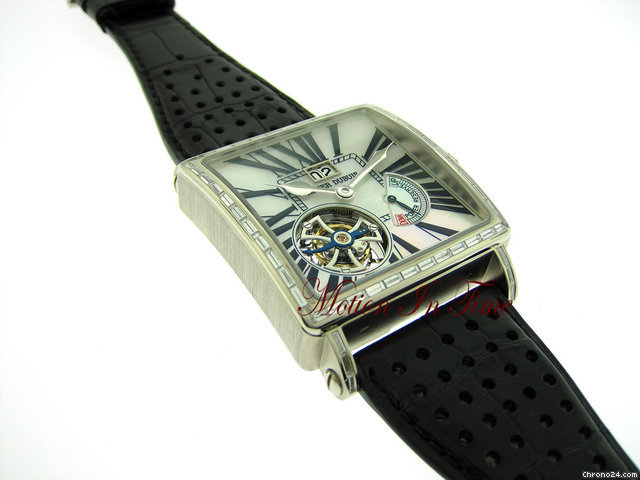 replica Roger Dubuis GOLDEN SQUARE FLYING TOURBILLON BAGUETTE WHITE GOLD -LIMITED WATCHES 1