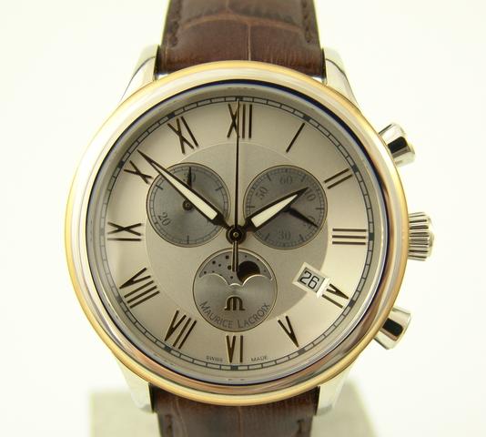 replica Maurice Lacroix Le Classic Chronograph Mondphase Stahl/Gold WATCHES 1