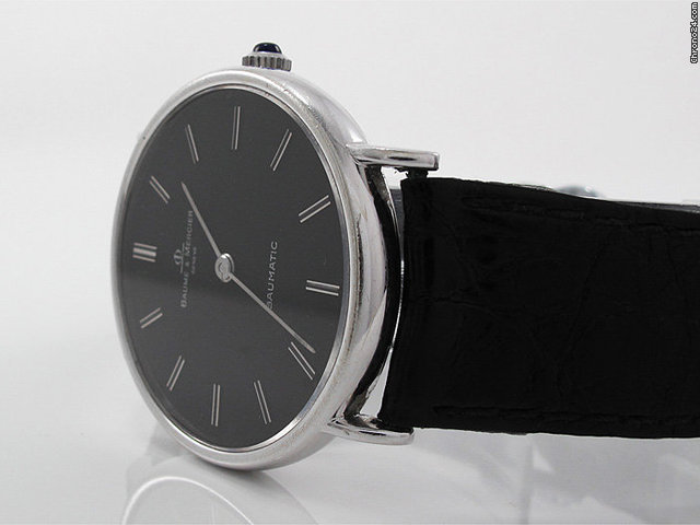 replica Baume & Mercier Herren Baume&Mercier "BAUMATIC" 750/- Weissgold Automatik WATCHES 1