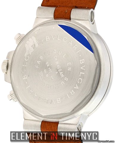 replica Bulgari Diagono Regatta Chronograph 18kt White Dial On Strap WATCHES 1