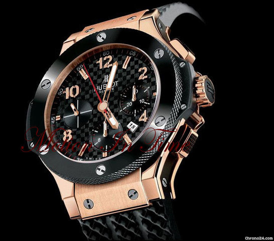 Hublot BIG BANG ROSE GOLD & BLACK CERAMIC-BLACK CARBON FIBER 44.5mm WATCHES 2