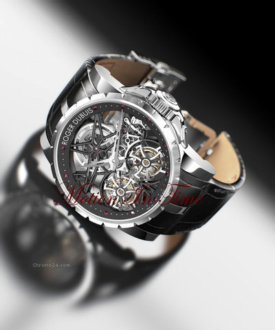 Roger Dubuis EXCALIBUR DOUBLE TOURBILLON SKELETON PLATINUM LTD 28 PCS WATCHES 2