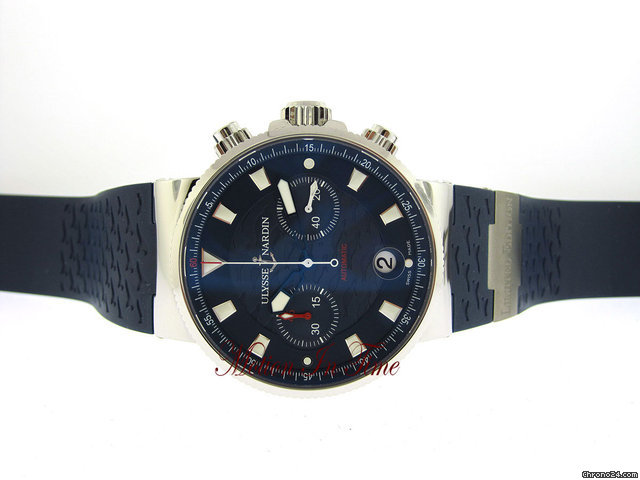 Ulysse Nardin BLUE SEAL MAXI MARINE CHRONOGRAPH STAINLESS STEEL LIMITED WATCHES 2