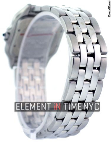 replica Cartier Panthere Jumbo Stainless Steel On Bracelet White Dial WATCHES 1 