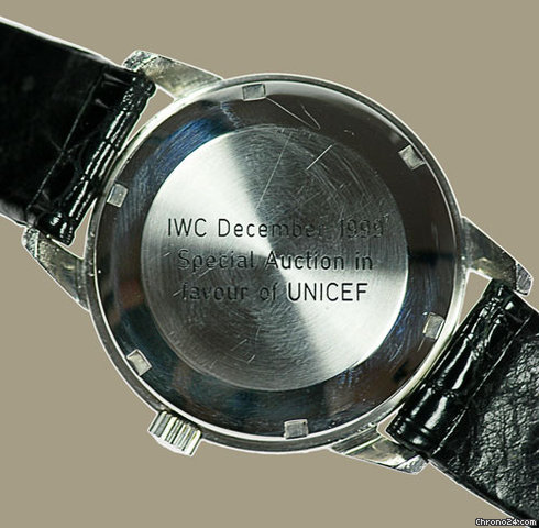 replica IWC - International Watch & Co. Ingenieur in Stahl Special Auction for Unicef WATCHES 1