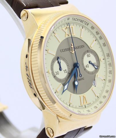 Ulysse Nardin Maxi Marine Chronograph Rotgold NEU incl MWST mit B&P WATCHES 2