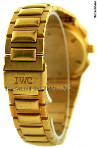 replica IWC Ingenieur Chrono Alarm 18kt Yellow On Bracelet Meca-Quartz WATCHES 1