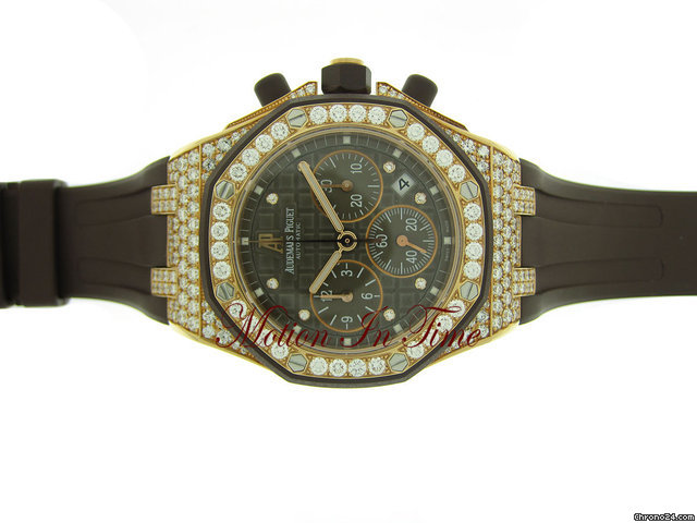 Audemars Piguet ROYAL OAK LADY OFFSHORE "CHOCOLATE" ROSE GOLD DIAMOND - 2010 WATCHES 2