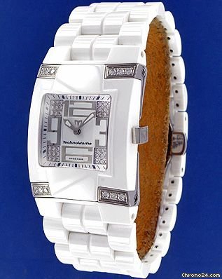 replica Technomarine Square Ceramic Diamonds NEW !-35% WATCHES 1