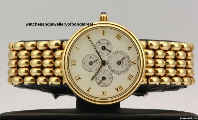 replica Chopard 18k Yellow Gold LINEA D'ORO calendar gents w/w WATCHES 1