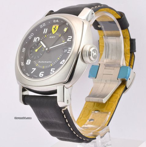 Panerai S/S Black Dial Ferrari Scuderia GMT B&P FER00009 WATCHES 2