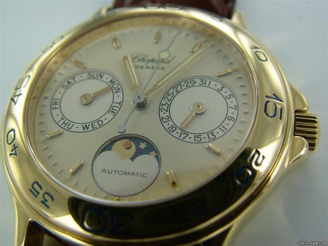replica Chopard , calendar, moonfase, 18crt. (nr.1744) WATCHES 1 