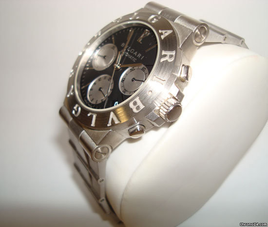 replica Bulgari Sport Chrono Oro Blanco WATCHES 1
