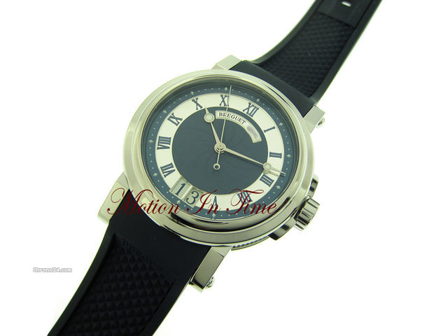 replica Breguet MARINE BIG DATE STAINLESS STEEL BLUE DIAL ON RUBBER - NEW WATCHES 1 