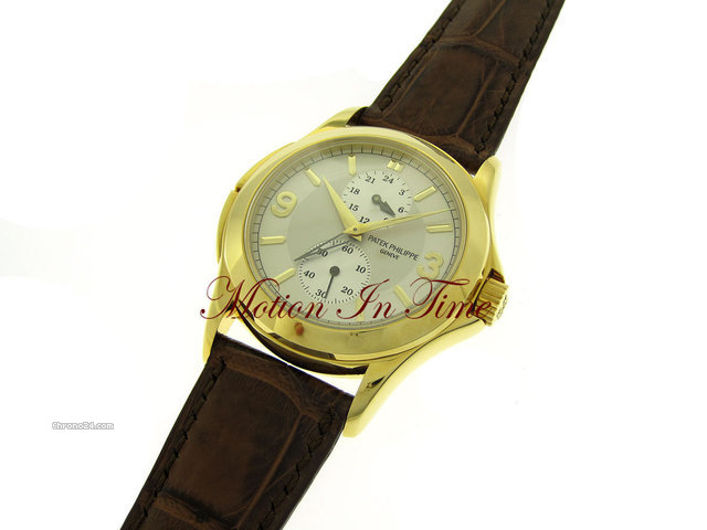 replica Patek Philippe RARE TRAVEL TIME YELLOW GOLD DUAL TIMEZONE WATCHES 1