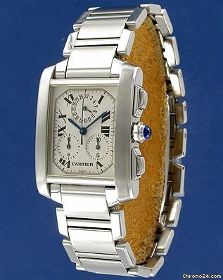 replica Cartier Tank Francaise Chronoflex GM WATCHES 1