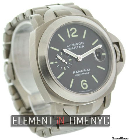 Panerai Luminor Marina Anthracite Dial On Bracelet PAM 221 WATCHES 2