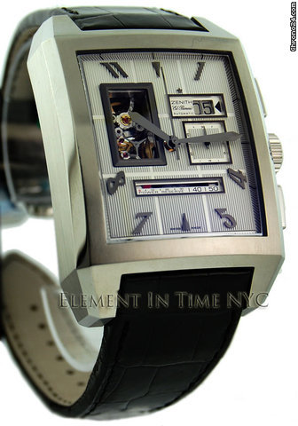 Zenith Port Royal Open Grande Steel On Strap Silver Dial WATCHES 2