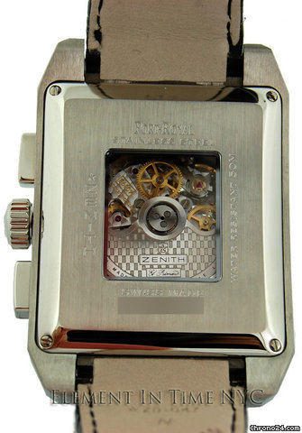 replica Zenith Port Royal Open Grande Steel On Strap Silver Dial WATCHES 1