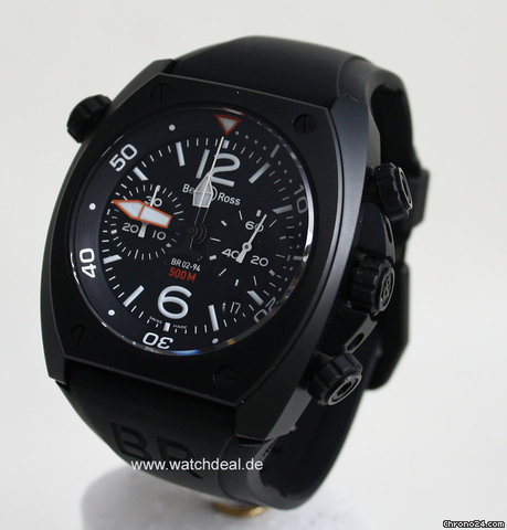 replica Bell & Ross BR02-94 Chronograph Carbon NEU incl MWST mit Box + Papieren WATCHES 1
