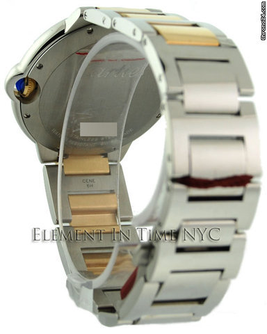 replica Cartier Ballon Bleu 42mm Steel/Gold On Bracelet Opaline Dial WATCHES 1 