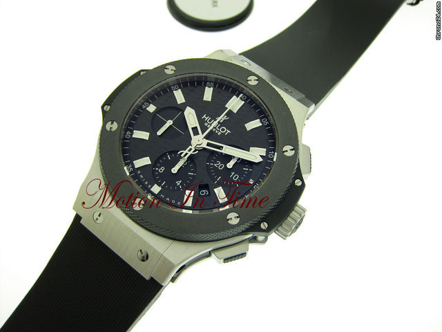 Hublot BIG BANG "EVOLUTION" STAINLESS STEEL & BLACK CERAMIC NEW WATCHES 2