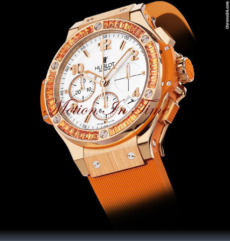 Hublot BIG BANG TUTTI FRUTTI "ORANGE CARAT" ROSE GOLD BAGUETTE NEW WATCHES 2