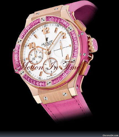 Hublot BIG BANG TUTTI FRUTTI "ROSE" GOLD PINK SAPPHIRE BAGUETTE WATCHES 2