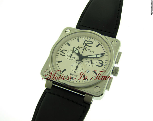 replica Bell & Ross BR01-94 STAINLESS STEEL CHRONOGRAPH AUTOMATIC NEW 2010 WATCHES 1