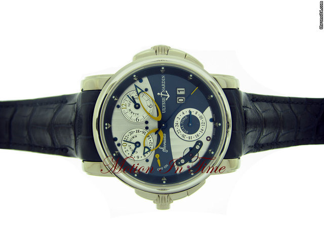 Ulysse Nardin SONATA CATHEDRAL DUAL TIME ALARM WHITE GOLD 2011 MODEL 42mm WATCHES 2