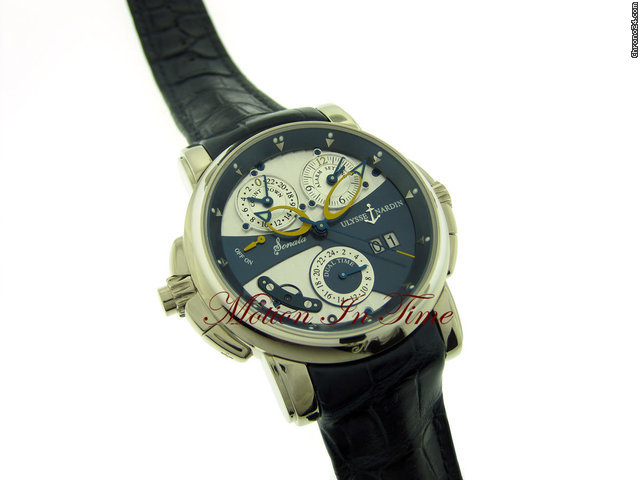 replica Ulysse Nardin SONATA CATHEDRAL DUAL TIME ALARM WHITE GOLD 2011 MODEL 42mm WATCHES 1