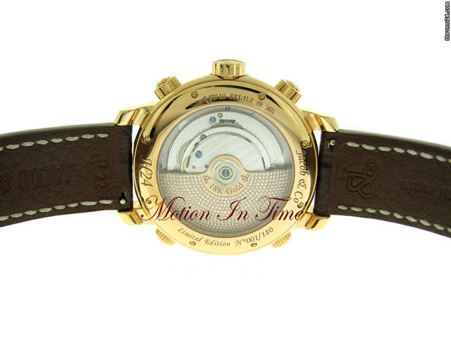 replica Jacob & Co. H24 FIVE TIME-ZONE AUTOMATIC ROSE GOLD LIMITED 180 PIECES WATCHES 1